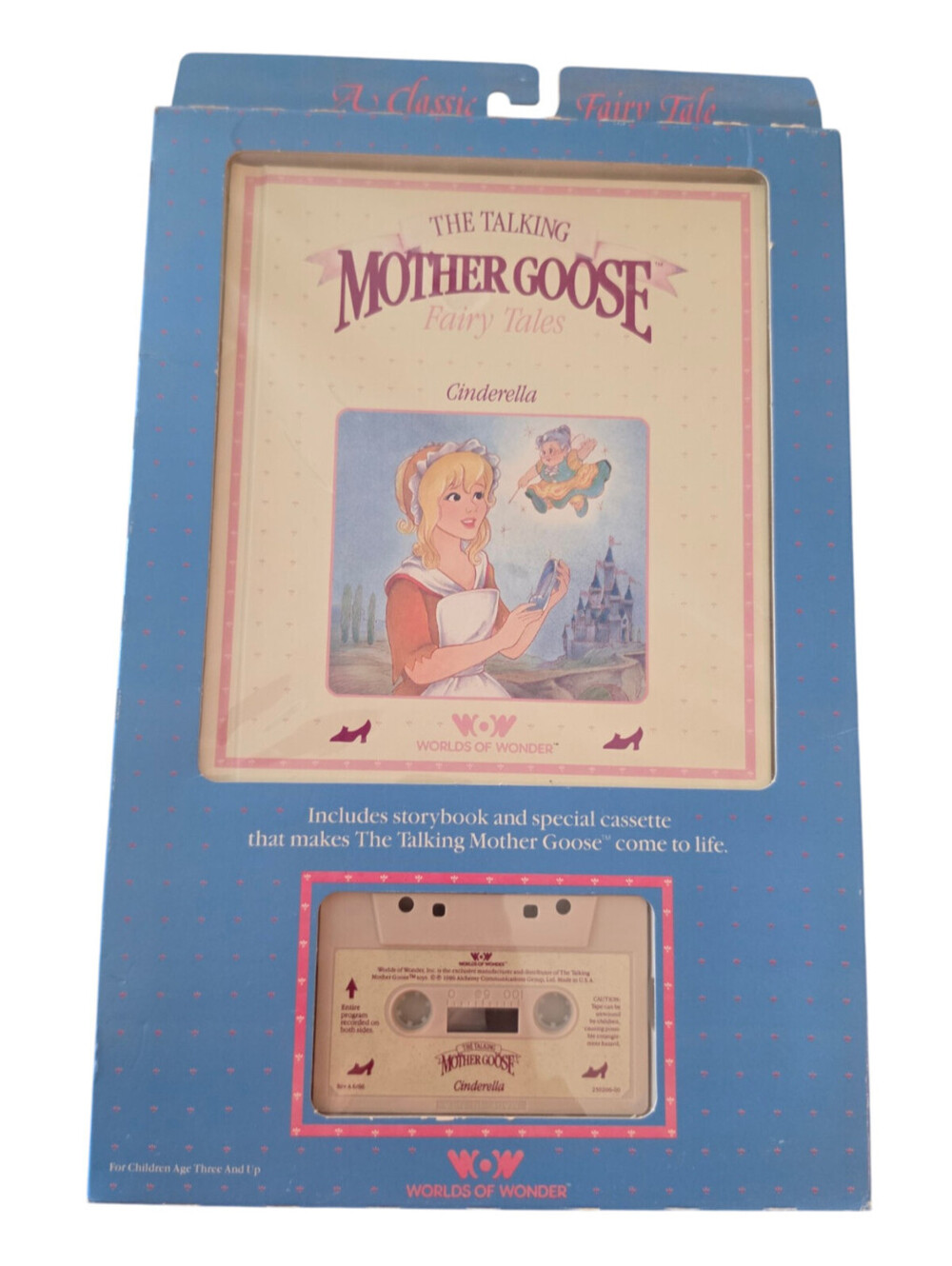The Talking Mother Goose WOW Book Cassette Tape Cinderella